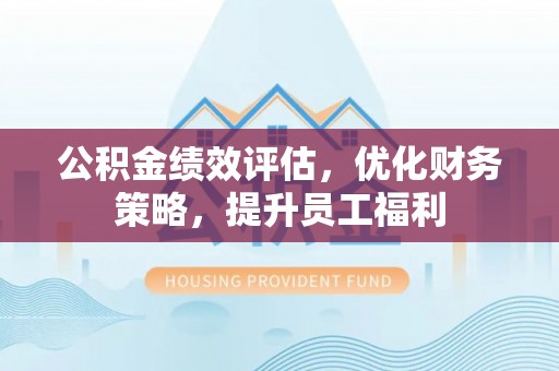 炉霍公积金绩效评估，优化财务策略，提升员工福利