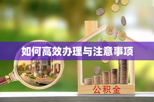 炉霍如何高效办理与注意事项