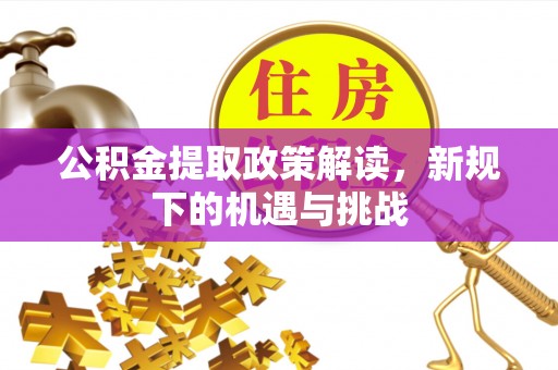 炉霍公积金提取政策解读，新规下的机遇与挑战